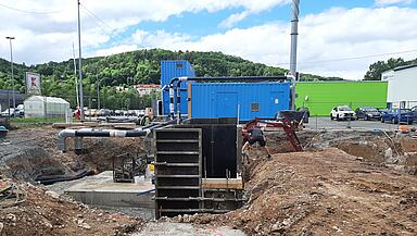 Ersatzneubau BHKW Steinweg Meiningen, Foto von Stadtwerke Meiningen