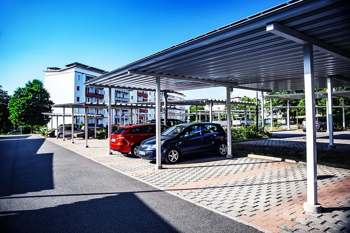 Parkplatz Am Steingraben Stadtwerke Meiningen, Foto von Marie Liebig
