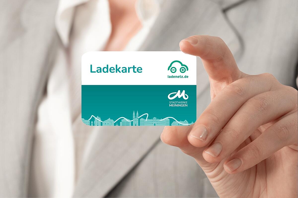 Ladekarte der Stadtwerke Meiningen, Foto von Canva Ladekarte der Stadtwerke Meiningen, Foto von Canva