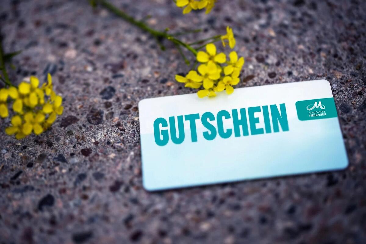 Gutschein Stadtwerke Meiningen, Foto von Marie Liebig Gutschein Stadtwerke Meiningen, Foto von Marie Liebig